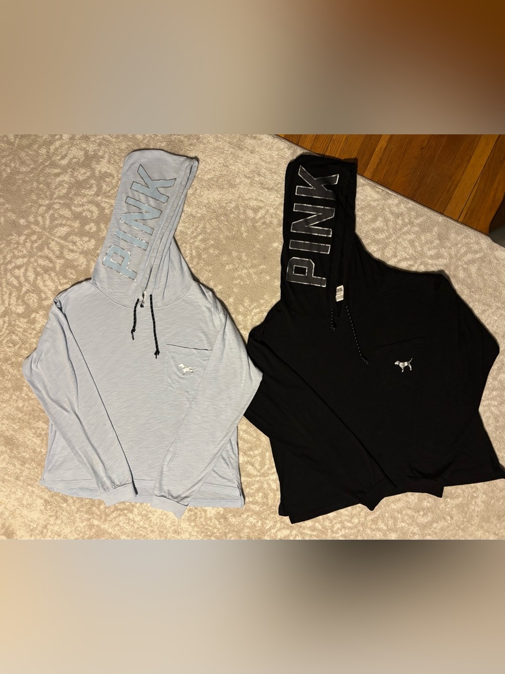 PINK Victoria's Secret - hooded lightweight long-sleeved top set - Picture 16 of 16